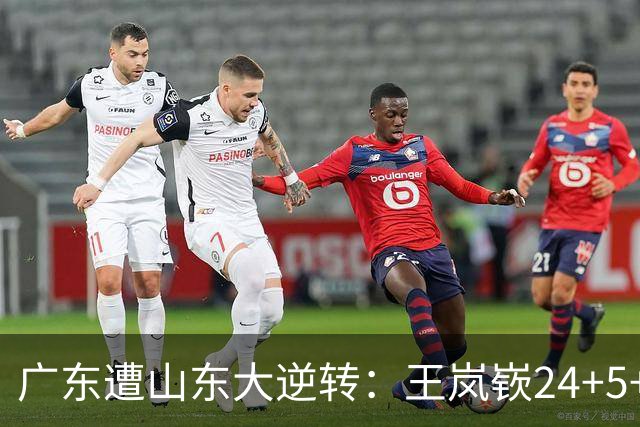 广东遭山东大逆转：王岚嵚24+5+7 胡明轩6中1总助攻超王仕鹏